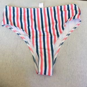 red white and blue bikini bottoms NEVER WORN